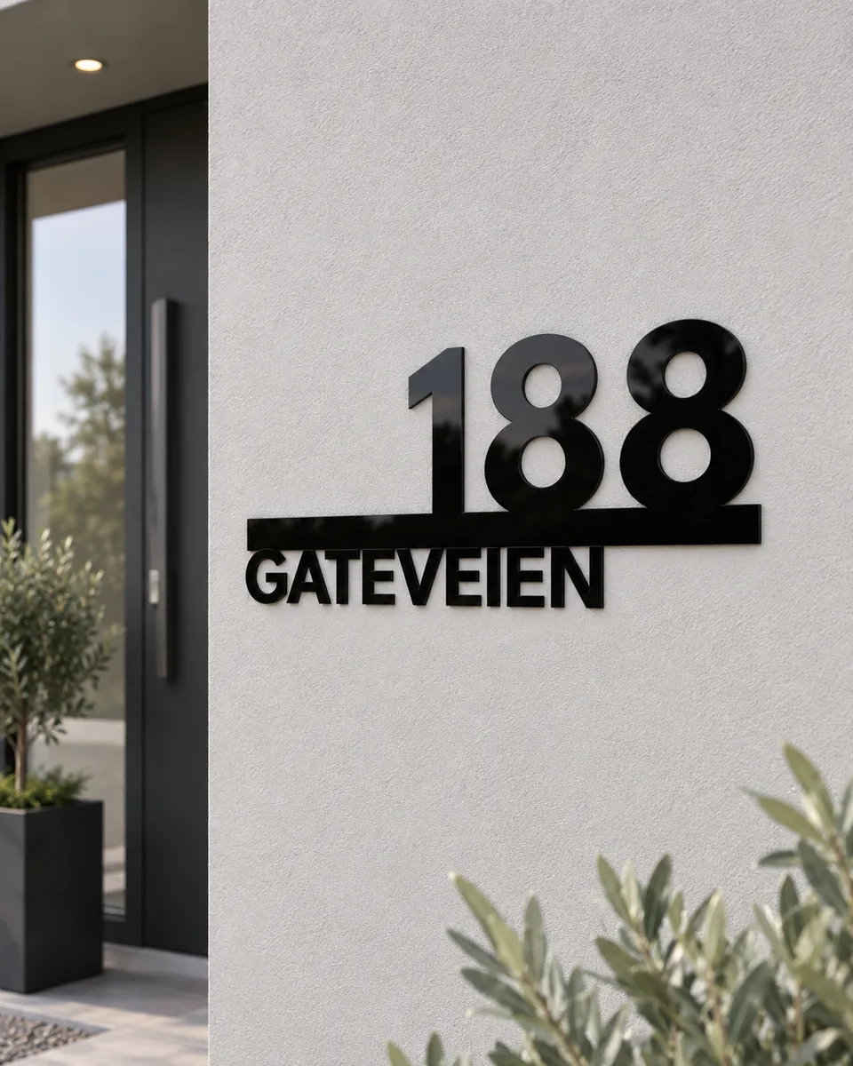 Husnummer med gatenavn