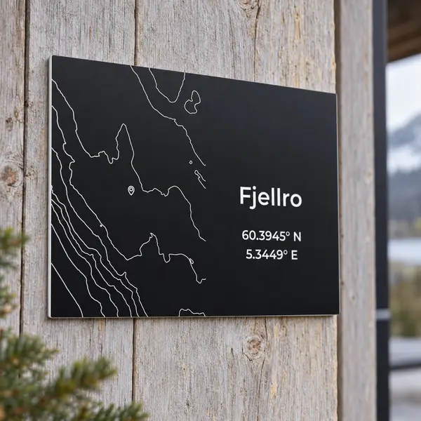 Topografisk hytteskilt